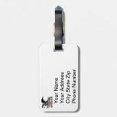 ÉTIQUETTE À BAGAGE NE VOUS ABATTEZ PAS DE MOI 2E AMENDEMENT ÉTATS-UNI (Dos Vertical)