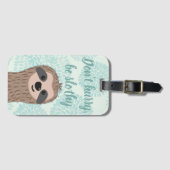 Étiquette À Bagage Ne vous dépêchez pas d'être Slothy mignon Citation (Devant Horizontal)