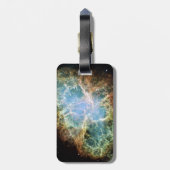 Étiquette À Bagage Nebula de crabe turquoise (Dos Vertical)
