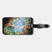 Étiquette À Bagage Nebula de crabe turquoise (Dos horizontal)