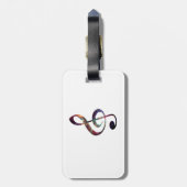 Étiquette À Bagage Nébuleuse 1 de clef triple (Dos Vertical)