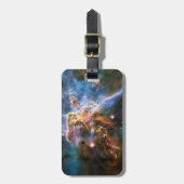 Étiquette À Bagage nébuleuse de galaxie spatiale. Les étoiles de l'un (Devant Vertical)