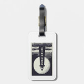 Étiquette À Bagage Ned's Point Lighthouse Massachusetts Moon (Dos Vertical)