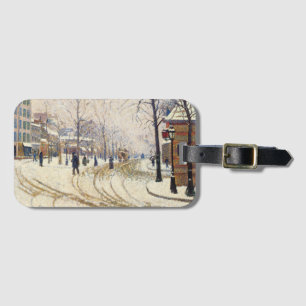 Étiquette À Bagage Neige, boulevard de Clichy, Paris de Paul Signac