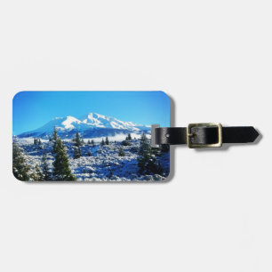 Étiquette À Bagage Neige d'hiver à Mount Shasta, CA