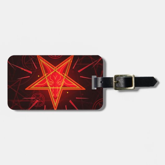 Étiquette À Bagage néon démon (Devant horizontal)