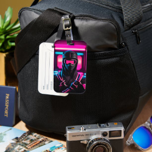 Étiquette À Bagage néon ninja