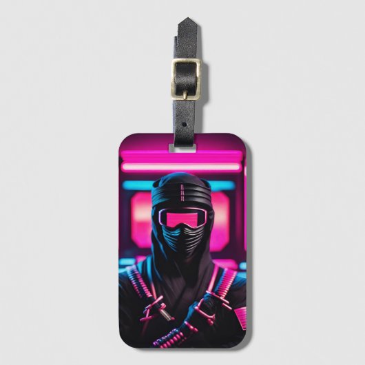 Étiquette À Bagage néon ninja (Devant Vertical)
