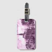 ÉTIQUETTE À BAGAGE NEON PINK (Devant Vertical)