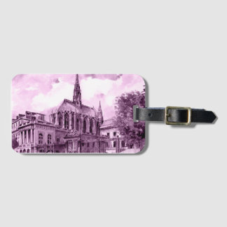 ÉTIQUETTE À BAGAGE NEON PINK