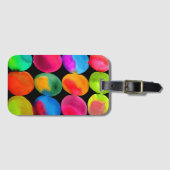 Étiquette À Bagage Neon Pop (Devant Horizontal)