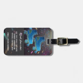 Étiquette À Bagage Neon Roller Patins Disco Dance Party Vibes (Devant horizontal)