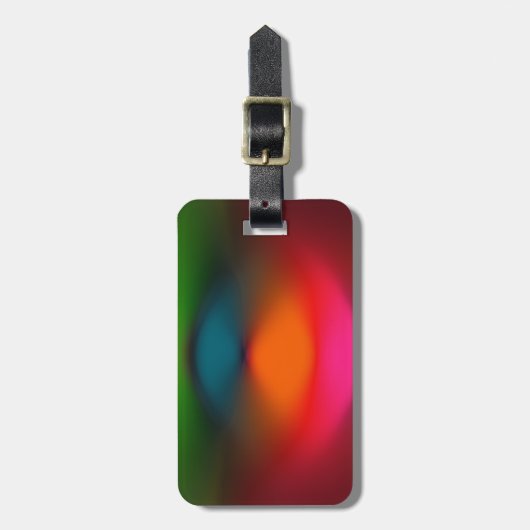 Étiquette À Bagage Néon rouge, rose, orange, vert