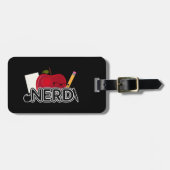 Étiquette À Bagage Nerd (Devant horizontal)