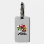 Étiquette À Bagage Nerd (Dos Vertical)