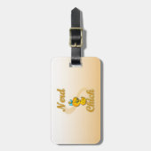 Étiquette À Bagage Nerd chick (Devant Vertical)