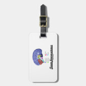 Étiquette À Bagage Neurologie d'équipe (attitude d'anatomie de (Devant Vertical)