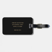 Étiquette À Bagage New Adventure Await Gold Parties scintillant Scrip (Dos horizontal)