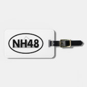 Étiquette À Bagage New Hampshire 48 Oval (Devant horizontal)