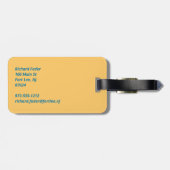 Étiquette À Bagage New Jersey (Dos horizontal)