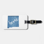 Étiquette À Bagage New Mexico Home Wood Grain (Devant horizontal)