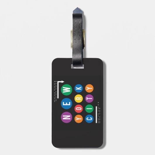 Étiquette À Bagage New York (Dos Vertical)