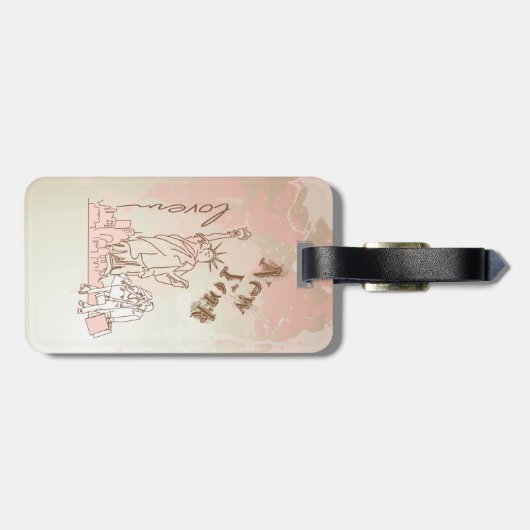 Étiquette À Bagage New York (Dos horizontal)