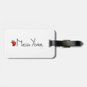Étiquette À Bagage New York grand Apple (Dos horizontal)