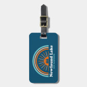 Étiquette À Bagage Newfound Lake New Hampshire Rainbow (Devant Vertical)