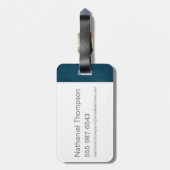 Étiquette À Bagage NEWT SCAMANDER™ et entreprise Art Nouveau Frame (Dos Vertical)