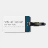 Étiquette À Bagage NEWT SCAMANDER™ et entreprise Art Nouveau Frame (Dos horizontal)