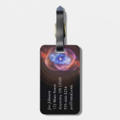 Étiquette À Bagage NGC 6543 : La nébuleuse du plot réflectorisé (Dos Vertical)