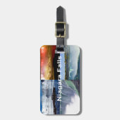 Étiquette À Bagage Niagara Falls New York (Devant Vertical)