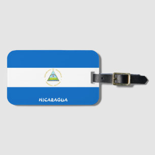 Étiquette À Bagage Nicaragua National Drapeau Patriotique