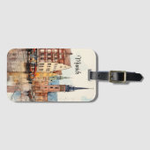 Étiquette À Bagage Nice peint Munich (Devant Horizontal)