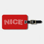 Étiquette À Bagage Nice Riz (Devant horizontal)