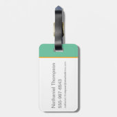 Étiquette À Bagage Niffler Flottant Avec Or (Dos Vertical)