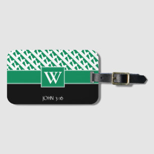 Étiquette À Bagage NIGERIA Christian John 3:16 Monogramme Naija
