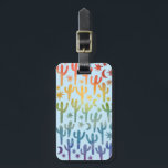 Étiquette À Bagage Night Desert Cactus Rainbow BLue Motif Aquarelle<br><div class="desc">Découvrez cet arc-en-ciel motif de cactus et lunes en bleu sur cette étiquette de bagages mignonne. Customisez avec un nom ou un texte initial - ajoutez vos coordonnées à l'arrière. Main peinte par moi pour toi ! Et n'oubliez pas de consulter ma boutique pour plus de produits et de modèles!...</div>