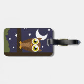 Étiquette À Bagage "Night Owl" (Dos horizontal)