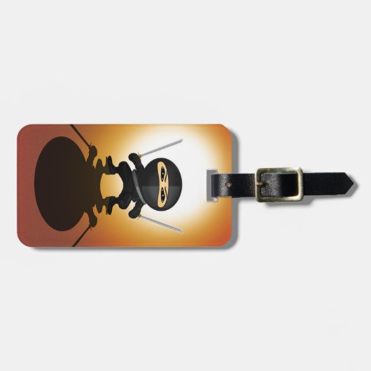 Étiquette À Bagage Ninja Boy (Devant horizontal)