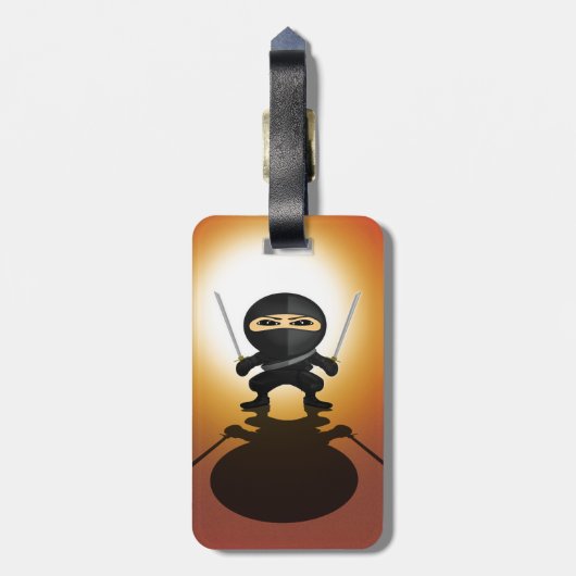 Étiquette À Bagage Ninja Boy (Dos Vertical)
