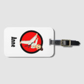 Étiquette À Bagage Ninja/Karate Girl Luggage (Devant Horizontal)