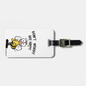 Étiquette À Bagage N'inquiétez pas l'abeille heureuse (Devant horizontal)