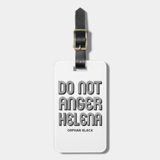 Étiquette À Bagage N'irritez pas Helena (Devant Vertical)