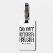 Étiquette À Bagage N'irritez pas Helena (Dos Vertical)