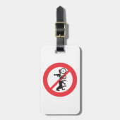 Étiquette À Bagage No Horse Drawn Vehicles Sign (Devant Vertical)