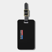 Étiquette À Bagage No Kings In America Patriotic Style (Devant Vertical)