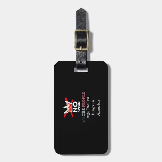 Étiquette À Bagage No Kings We the People Freedom Classic Style (Devant Vertical)