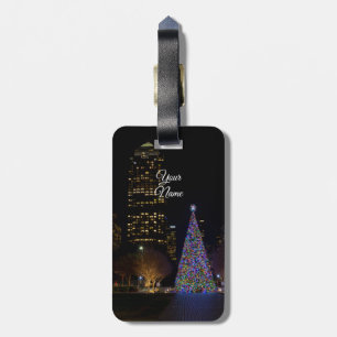 Étiquette À Bagage Noël À Warren Park Nuit